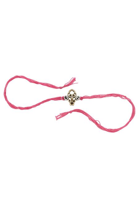 Buy_Sangeeta Boochra_Silver Heritage Knot Rakhi _Online_at_Aza_Fashions