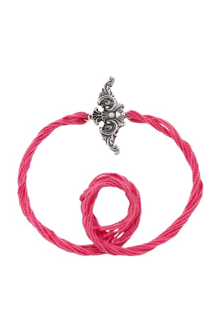 Sangeeta Boochra Designer Silver Rakhi 