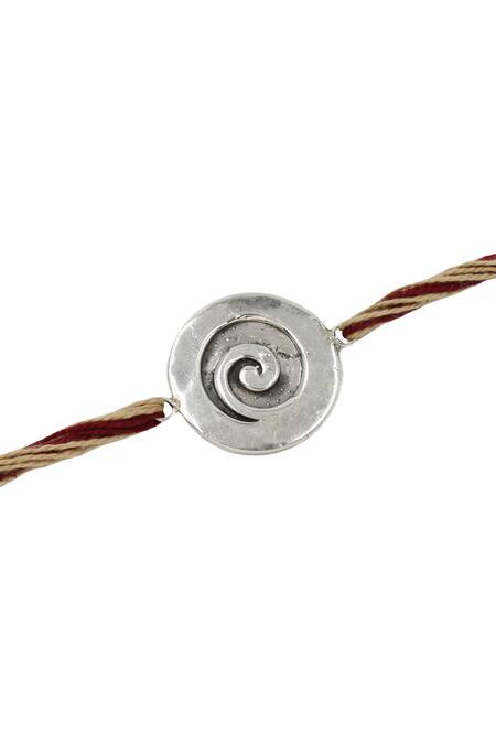 Sangeeta Boochra Silver Heritage Rakhi Online at Aza Fashions Sangeeta Boochra_Silver Heritage Rakhi _Online_at_Aza_Fashions