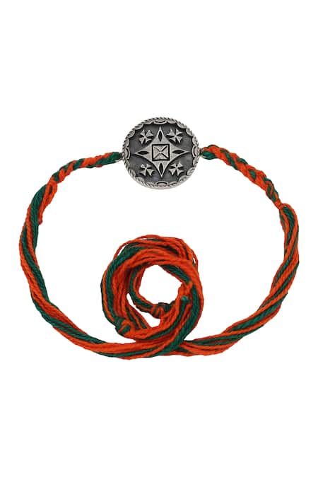 Sangeeta Boochra Timeless Bond Heritage Silver Rakhi 