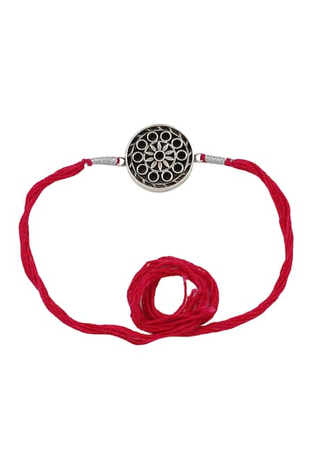 Sangeeta Boochra Eternal Harmony Silver Rakhi 