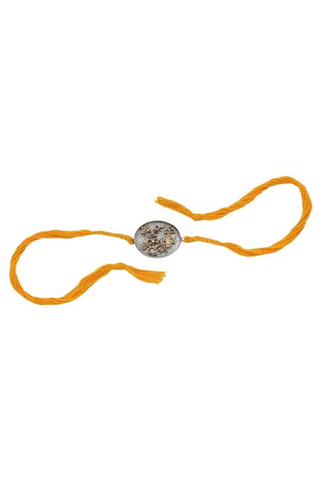 Buy Sangeeta Boochra Silver Royal Emblem Rakhi Online at Aza Fashions Buy_Sangeeta Boochra_Silver Royal Emblem Rakhi _Online_at_Aza_Fashions