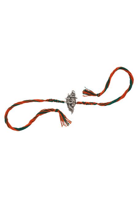 Sangeeta Boochra_Silver Divine Grace Rakhi _Online_at_Aza_Fashions