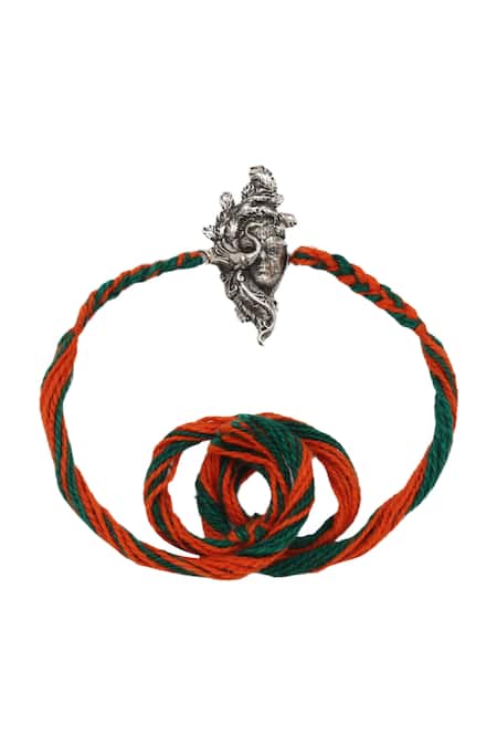 Sangeeta Boochra Divine Grace Silver Rakhi 