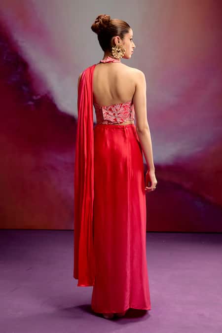 Kavitha Gutta Bold Banarasi Pre-Draped Saree Set 