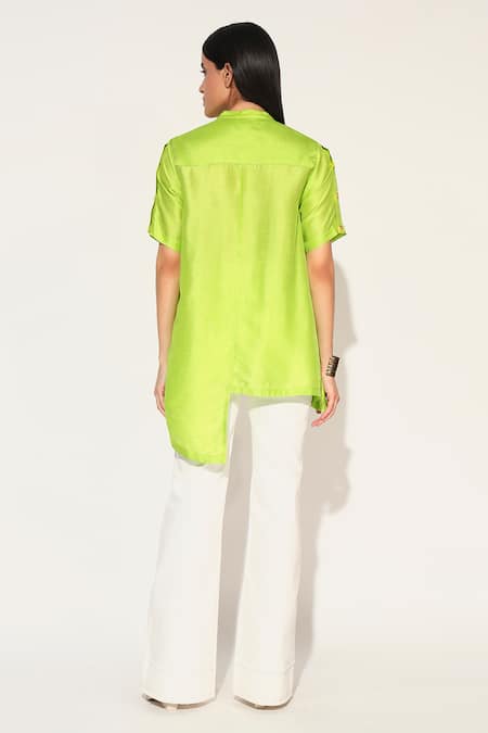 Linetribe_ Shibori Striped Shirt 