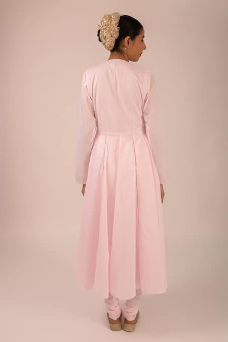 Kalakari By Akanksha Rose Pink Anarkali Suit Set 