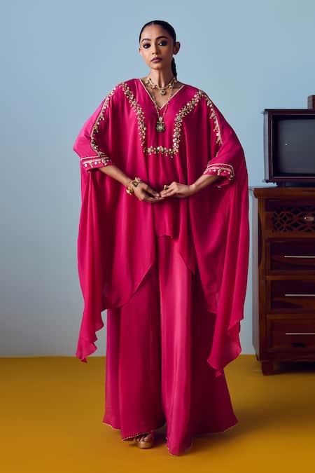 Prahnaaya Maia Pink Anti-Fit Tunic Palazzo Set 