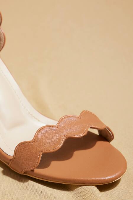 Buy_Tiesta_Brown Tan Open Toe Block Heels _Online_at_Aza_Fashions