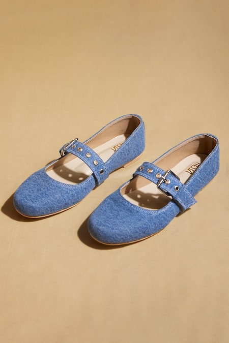 Tiesta Custom Denim Ballet Flats