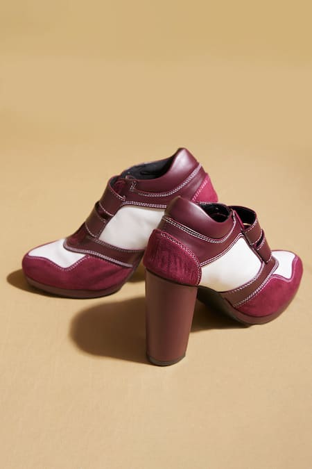 Tiesta Maroon Designer Sneaker Boots Online at Aza Fashions Tiesta_Maroon Designer Sneaker Boots _Online_at_Aza_Fashions