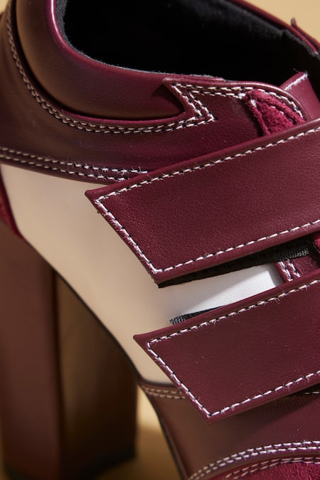 Shop Tiesta Maroon Designer Sneaker Boots Online at Aza Fashions Shop_Tiesta_Maroon Designer Sneaker Boots _Online_at_Aza_Fashions