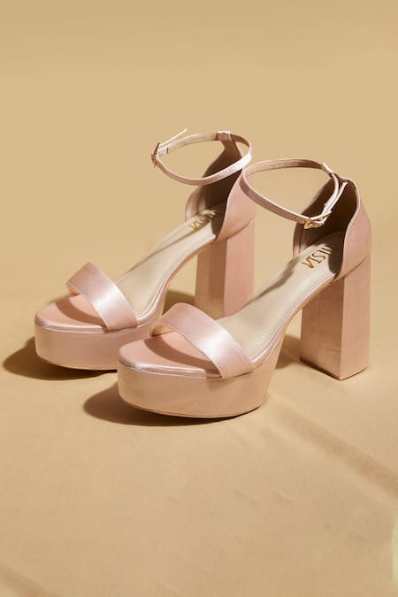 Tiesta Satin Open Toe Pumps 
