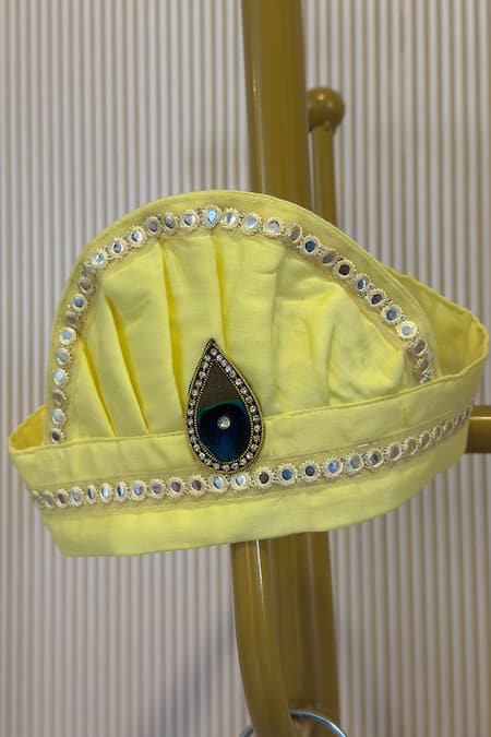 Rage Attire-Sweta Saria Cow & Palm Tree Embroidered Kurta-Dhoti Set 