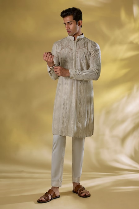 Rabani & Rakha Designer Thread Work Kurta Set 