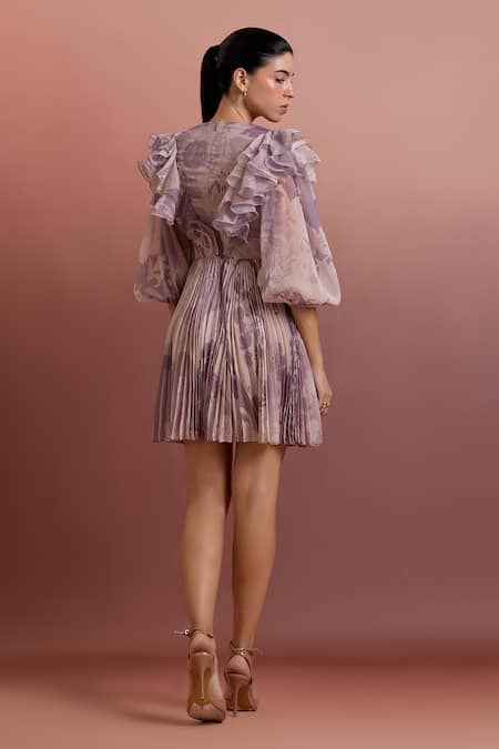 Pankaj & Nidhi Embellished Cut-out Mini Dress 