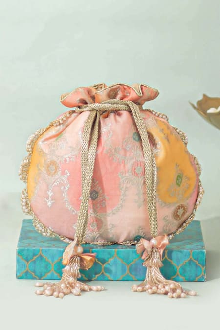 Amyra Abstract Art Banarasi Potli 