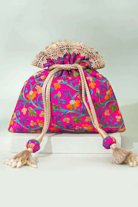 Amyra Rouka Embroidered Potli 