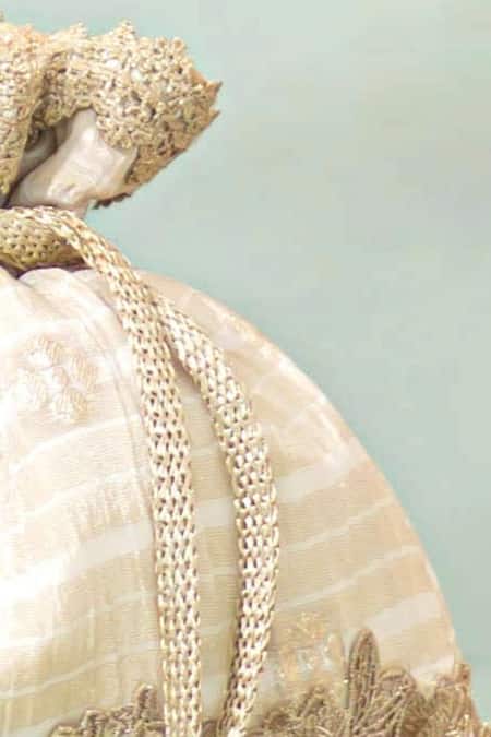 Amyra_Off White Zari Parijat Silk Potli _Online_at_Aza_Fashions