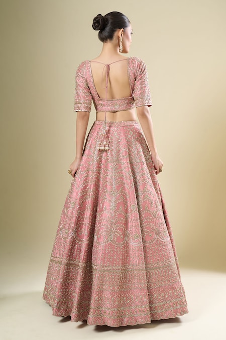 Kalighata Mauve Margette Lehenga Set 