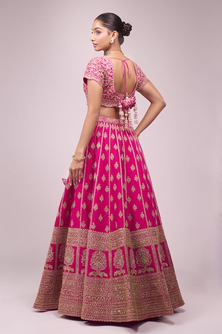 Azeera Rani Pink Embroidered Lehenga Set 