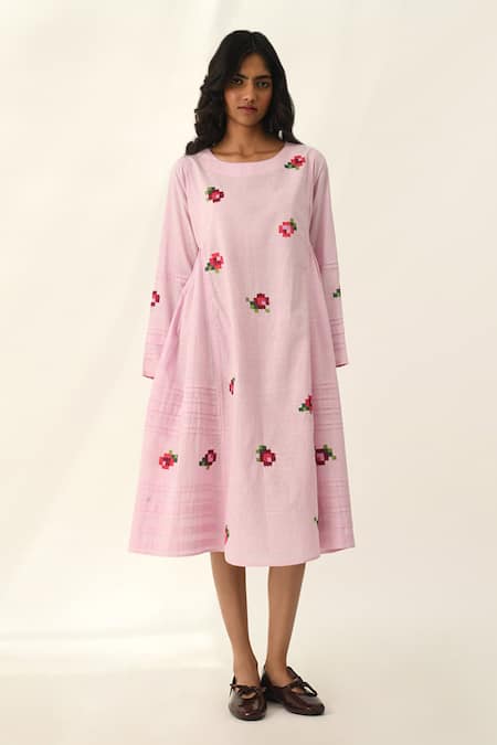 Payal Pratap Glomerata Rose Embroidered Tunic 