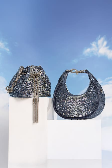 House Of Bio Denim Mini Potli Bag  