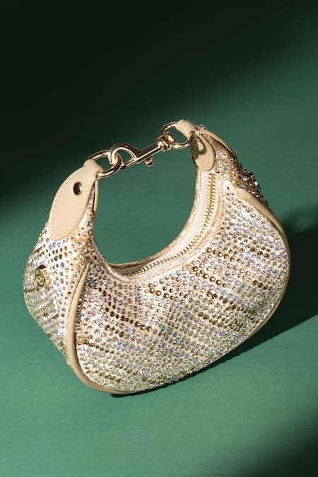 House Of Bio Emily Gold Moon Bag 