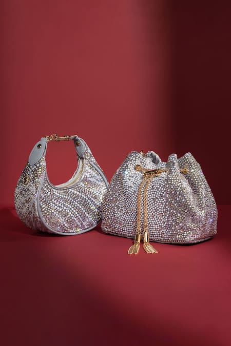 House Of Bio Emily Silver Moon Bag 