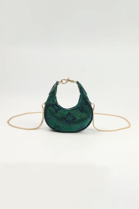 House Of Bio Mehfil Green Moon Bag 