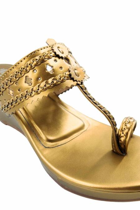 Shop_The Madras Trunk_Gold Cut Work Haiku Wedges 
