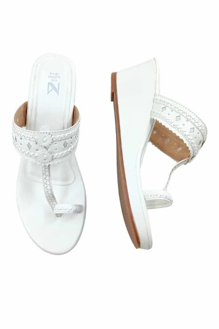 The Madras Trunk_White Haiku Wedges Rang _at_Aza_Fashions