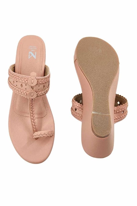 Buy_The Madras Trunk_Pink Cut Work Haiku Wedges Rang 
