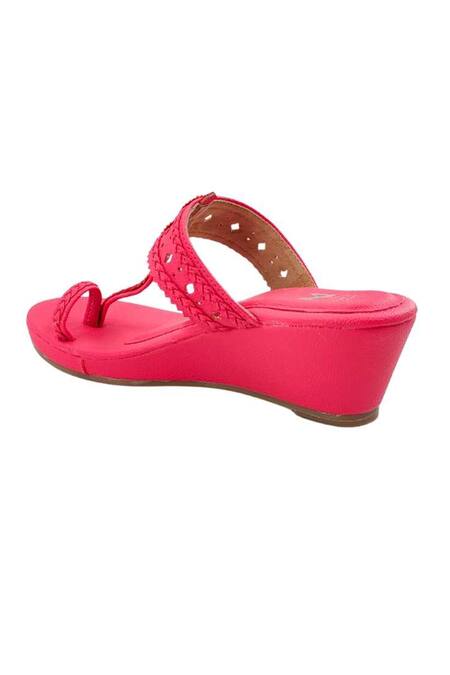 The Madras Trunk_Pink Haiku Wedges Rang  _Online_at_Aza_Fashions