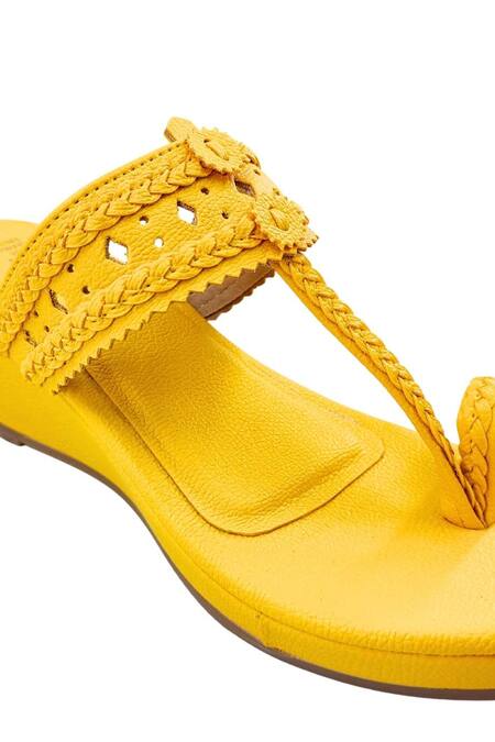 Shop The Madras Trunk Yellow Haiku Wedges Rang Shop_The Madras Trunk_Yellow Haiku Wedges Rang