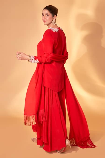 Ohaila Khan Sindoori Kurta Set 