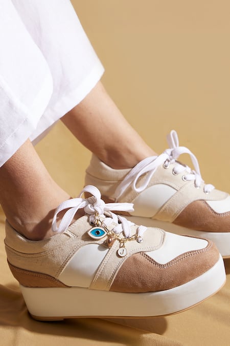 Buy Tiesta Beige Platform Sneakers Buy_Tiesta_Beige Platform Sneakers