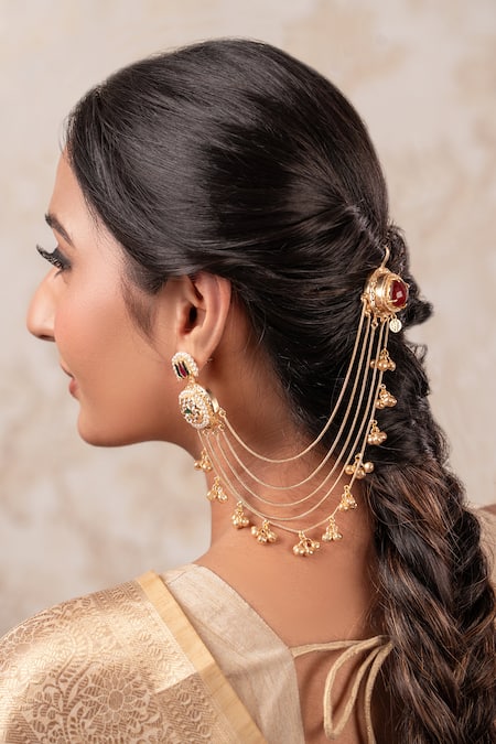 Anana Two Tone Designer Earrings 