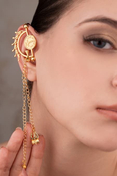 Anana Gold Plated Designer Ear Cuff 