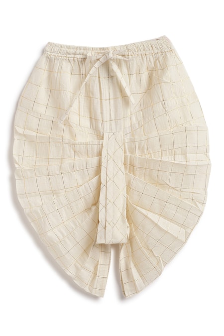 Buy_Tiber Taber_Orange Cotton Designer Kurta And Dhoti Pant Set _Online_at_Aza_Fashions