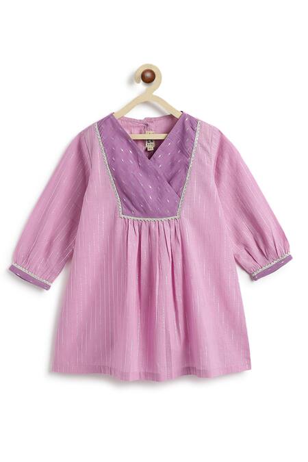 Buy_Tiber Taber_Purple Cotton, Lurex Kurta Salwar Set 