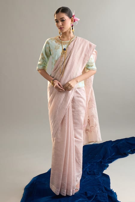 Anantaa By Roohi X AZA Embroidered Chanderi Saree 