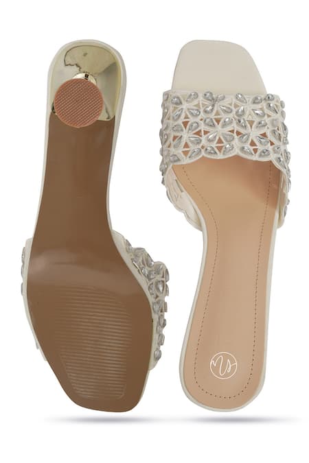 NR By Nidhi Rathi Embellished Block Heels 