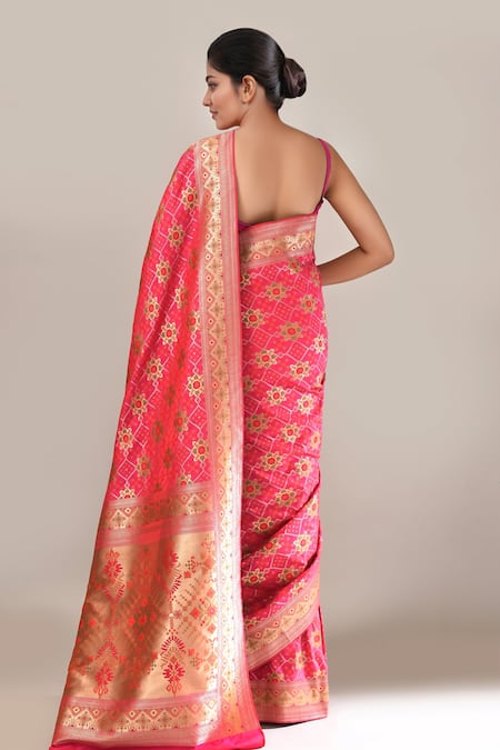 Samyukta Singhania Banarasi Silk Patola Weave Saree With Running Blouse 