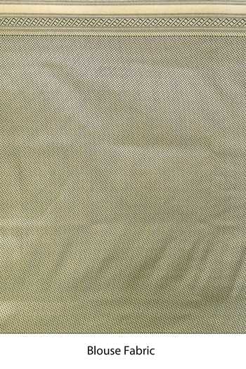 Buy_Samyukta Singhania_Green Flower Weave Banarasi Silk Saree With Running Blouse _Online_at_Aza_Fashions