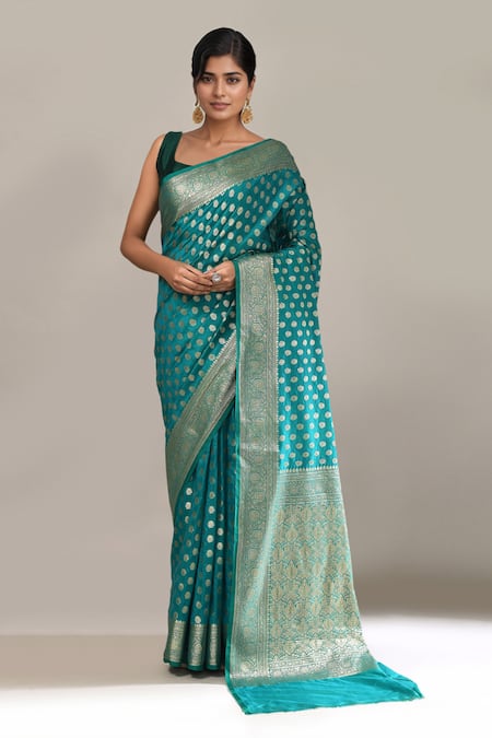 Samyukta Singhania Banarasi Butti Saree With Running Blouse 