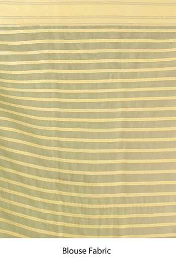 Samyukta Singhania_Green Flower Weave Banarasi Silk Saree With Running Blouse _Online_at_Aza_Fashions