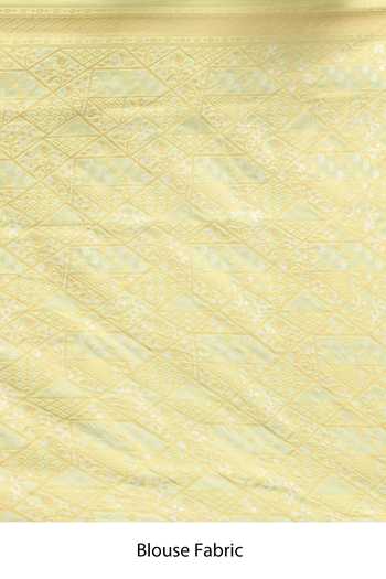 Samyukta Singhania_Green Leaf Woven Banarasi Silk Saree With Running Blouse _Online_at_Aza_Fashions