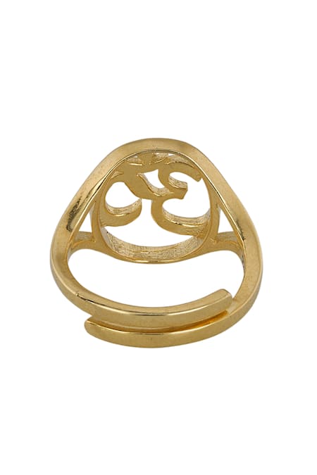 Sica Jewellery Gold Plated Designer 925 Silver Omi Ring Online at Aza Fashions Sica Jewellery_Gold Plated Designer 925 Silver Omi Ring _Online_at_Aza_Fashions