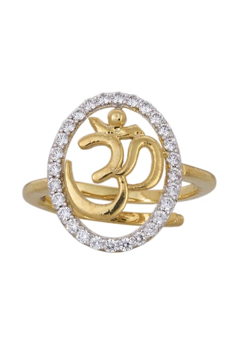 Sica Jewellery Designer 925 Silver Aum Ring 
